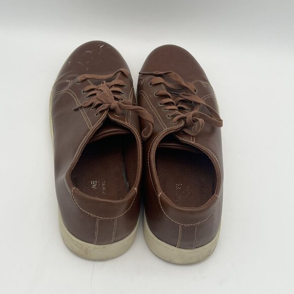American Eagle Brown Faux Leather Mens Sneakers Size 14 Casual Shoes - Picture 2 of 6